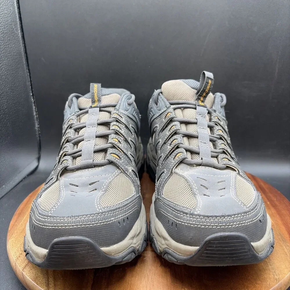 Skechers After Burn M.Fit 2.0 Mens Size 11 WW Trail Shoes Gray Goodyear Sneakers